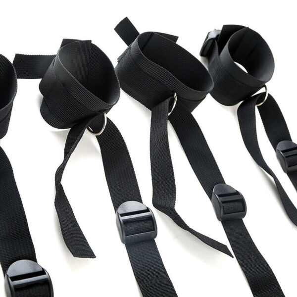 Under Bed Restraint System BDSM Mattress Bondage Wrist Ankle Straps Handcuffs - Image 6