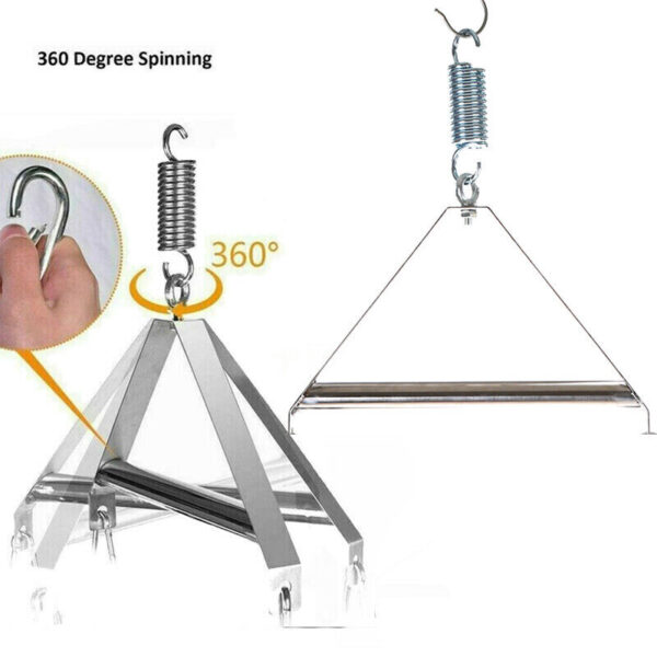 Spinning Hanging Love Sex Sling Swing with Seat Swivel Frame Leg Spreader Belt - Image 7