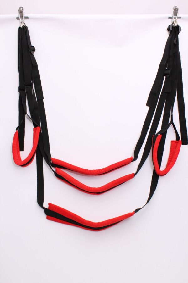 Spinning Hanging Love Sex Sling Swing with Seat Swivel Frame Leg Spreader Belt - Image 19