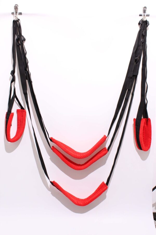 Spinning Hanging Love Sex Sling Swing with Seat Swivel Frame Leg Spreader Belt - Image 20
